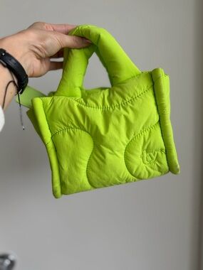 Thirty Years Mini Drift Puffer Tote 💚 Neon Green | Sold Out Color | Cloud Bag